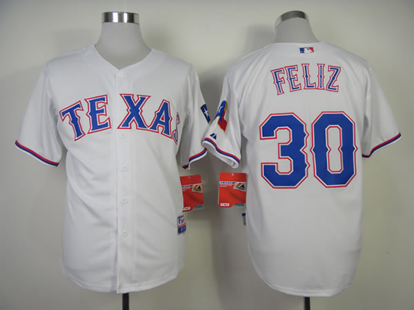 Texas Rangers #30 Feliz 2014 White Jerseys,We sell and wholesale Texas Rangers #30 Feliz 2014 White Jerseys on line form chian!