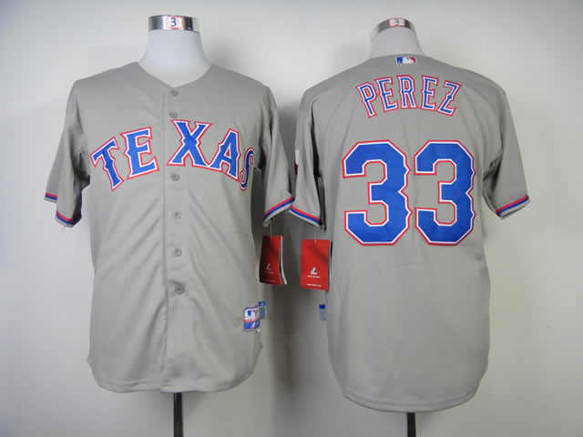 Texas Rangers #33 Perez 2014 Gray Jerseys,We sell and wholesale Texas Rangers #33 Perez 2014 Gray Jerseys on line form chian!