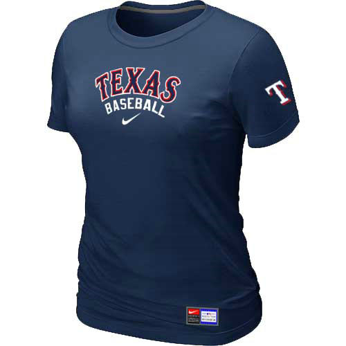 Texas Rangers Nike Women's D.Blue Short Sleeve Practice T-Shirt,We sell and wholesale Texas Rangers Nike Women's D.Blue Short Sleeve Practice T-Shirt on line form chian!