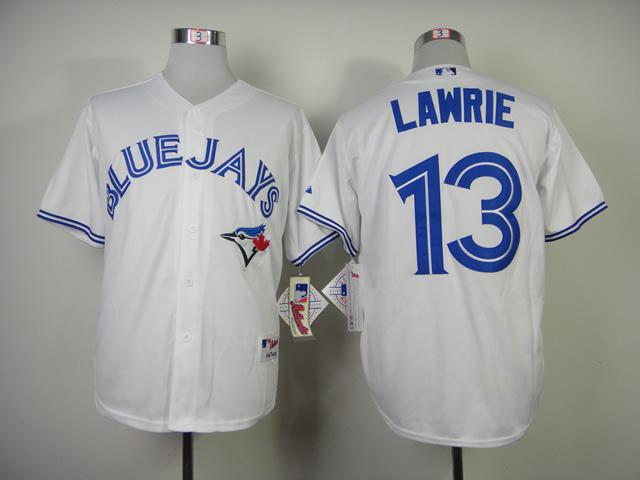 Toronto Blue Jays #13 Lawrie White Jerseys,We sell and wholesale Toronto Blue Jays #13 Lawrie White Jerseys on line form chian!