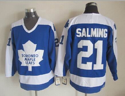 Toronto Maple Leafs #21 Borje Salming Blue CCM Throwback Jerseys,We sell and wholesale Toronto Maple Leafs #21 Borje Salming Blue CCM Throwback Jerseys on line form chian!