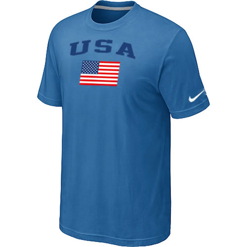 USA Olympics USA Flag Collection Locker Room T-Shirt light Blue,We sell and wholesale USA Olympics USA Flag Collection Locker Room T-Shirt light Blue on line form chian!