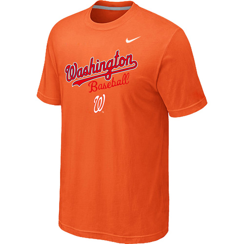 Washington Nationals 2014 Home Practice T-Shirt - Orange,We sell and wholesale Washington Nationals 2014 Home Practice T-Shirt - Orange on line form chian!