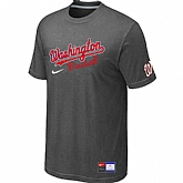 Washington Nationals D.Grey Nike Short Sleeve Practice T-Shirt,baseball caps,new era cap wholesale,wholesale hats
