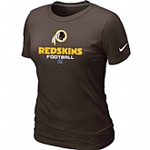 Washington Red Skins Brown Women's Critical Victory T-Shirt,baseball caps,new era cap wholesale,wholesale hats