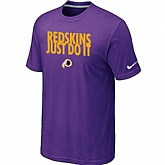 Washington Red Skins Just Do It Purple T-Shirt,baseball caps,new era cap wholesale,wholesale hats