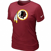 Washington Red Skins Red Women's Logo T-Shirt,baseball caps,new era cap wholesale,wholesale hats