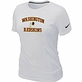 Washington Red Skins Women's Heart & Soul White T-Shirt,baseball caps,new era cap wholesale,wholesale hats