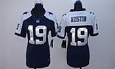 Womens Limited Nike Dallas Cowboys #19 Miles Austin Blue Thanksgiving Jerseys,baseball caps,new era cap wholesale,wholesale hats