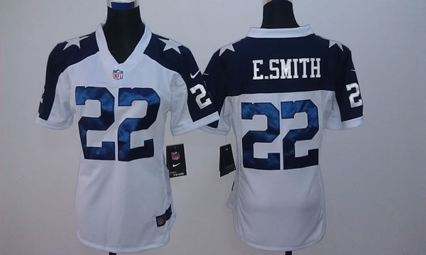 Womens Limited Nike Dallas Cowboys #22 Emmitt Smith White Thanksgiving Jerseys,We sell and wholesale Womens Limited Nike Dallas Cowboys #22 Emmitt Smith White Thanksgiving Jerseys on line form chian!