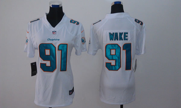 Womens Limited Nike Miami Dolphins #91 Cameron Wake 2013 White Jerseys,We sell and wholesale Womens Limited Nike Miami Dolphins #91 Cameron Wake 2013 White Jerseys on line form chian!