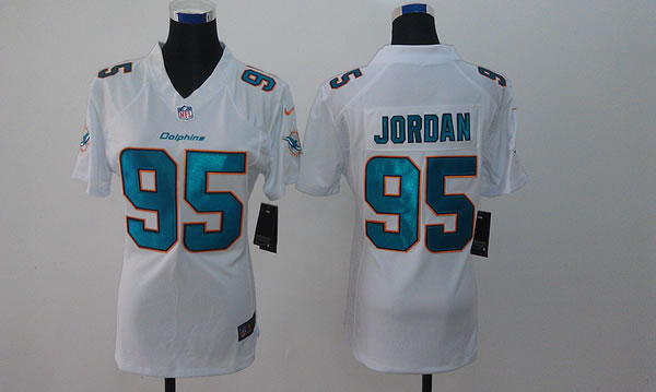 Womens Limited Nike Miami Dolphins #95 Dion Jordan 2013 White Jerseys,We sell and wholesale Womens Limited Nike Miami Dolphins #95 Dion Jordan 2013 White Jerseys on line form chian!