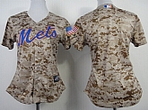 Womens New York Mets Blank 2014 Camo Jerseys