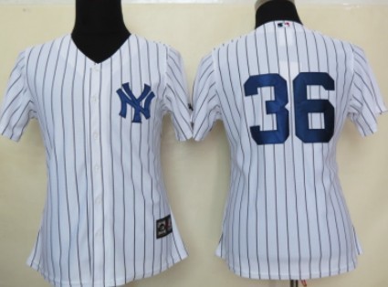 Womens New York Yankees #36 Kevin Youkilis White With Black Pinstripe Jerseys,We sell and wholesale Womens New York Yankees #36 Kevin Youkilis White With Black Pinstripe Jerseys on line form chian!