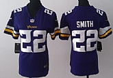 Womens Nike Minnesota Vikings #22 Harrison Smith 2013 Purple Game Jerseys