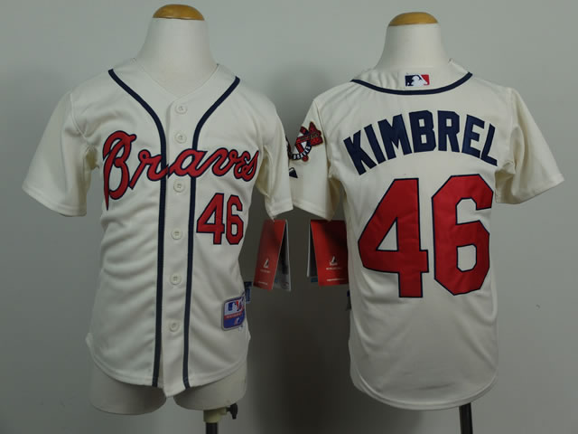 Youth Atlanta Braves #46 Craig Kimbrel Cream Jerseys,We sell and wholesale Youth Atlanta Braves #46 Craig Kimbrel Cream Jerseys on line form chian!