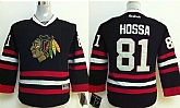 Youth Chicago Blackhawks #81 Hossa Black Jerseys,baseball caps,new era cap wholesale,wholesale hats