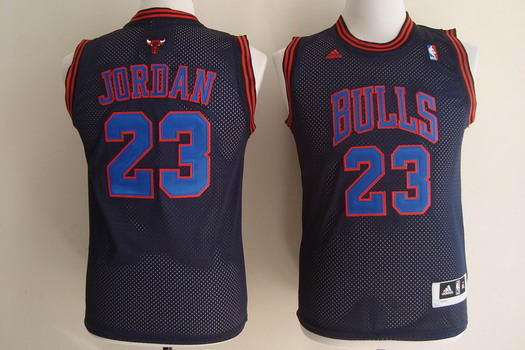 Youth Chicago Bulls #23 Michael Jordan All Black With Blue Jerseys,We sell and wholesale Youth Chicago Bulls #23 Michael Jordan All Black With Blue Jerseys on line form chian!