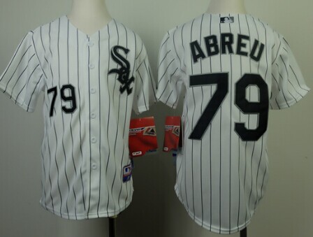 Youth Chicago White Sox #79 Jose Abreu White With Black Pinstripe Jerseys,We sell and wholesale Youth Chicago White Sox #79 Jose Abreu White With Black Pinstripe Jerseys on line form chian!