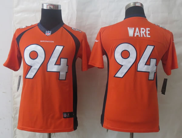 Youth Nike Limited Denver Broncos #94 Ware Orange Jerseys,We sell and wholesale Youth Nike Limited Denver Broncos #94 Ware Orange Jerseys on line form chian!