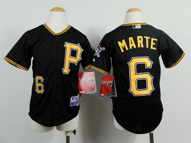 Youth Pittsburgh Pirates #6 Starling Marte Black Jerseys,We sell and wholesale Youth Pittsburgh Pirates #6 Starling Marte Black Jerseys on line form chian!
