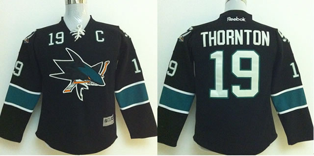 Youth San Jose Sharks #19 Joe Thornton Black Jerseys,We sell and wholesale Youth San Jose Sharks #19 Joe Thornton Black Jerseys on line form chian!