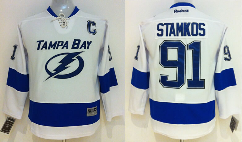 Youth Tampa Bay Lightning #91 Steven Stamkos White Jerseys,We sell and wholesale Youth Tampa Bay Lightning #91 Steven Stamkos White Jerseys on line form chian!