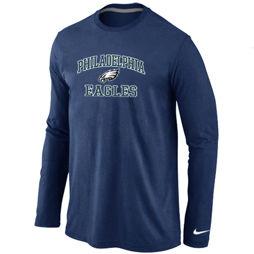 nike Philadelphia Eagles Heart & Soul Long Sleeve T-Shirt D.Blue,We sell and wholesale nike Philadelphia Eagles Heart & Soul Long Sleeve T-Shirt D.Blue on line form chian!