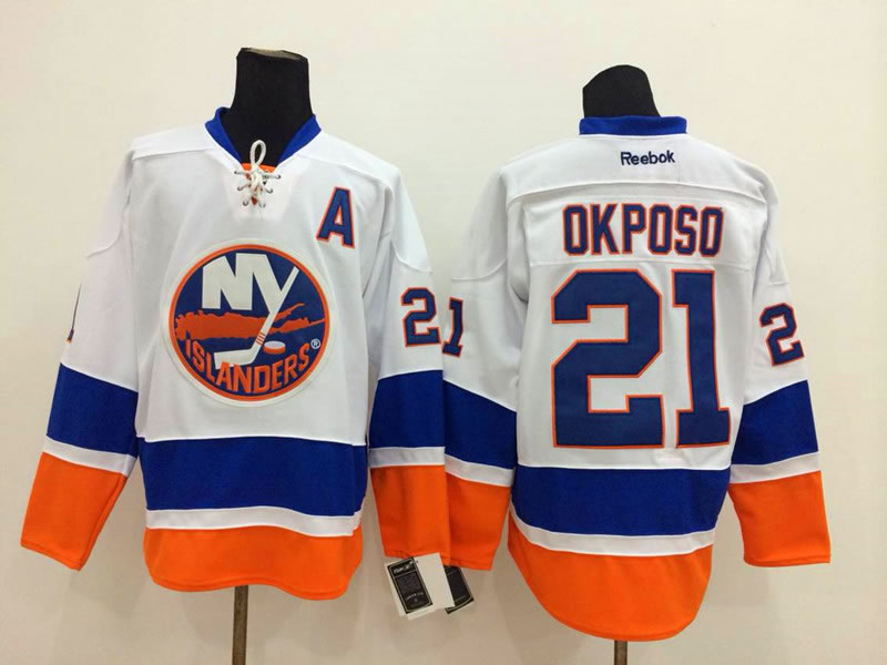 New York Islanders #21 Kyle Okposo White Jerseys,We sell and wholesale New York Islanders #21 Kyle Okposo White Jerseys on line form chian!
