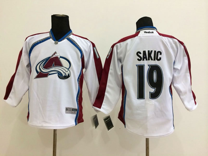 Youth Colorado Avalanche #19 Joe Sakic White Jerseys,We sell and wholesale Youth Colorado Avalanche #19 Joe Sakic White Jerseys on line form chian!