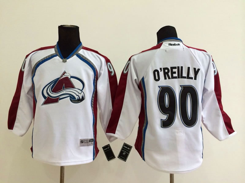 Youth Colorado Avalanche #90 O'Reilly White Jerseys,We sell and wholesale Youth Colorado Avalanche #90 O'Reilly White Jerseys on line form chian!