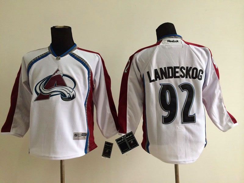 Youth Colorado Avalanche #92 Gabriel Landeskog White Jerseys,We sell and wholesale Youth Colorado Avalanche #92 Gabriel Landeskog White Jerseys on line form chian!