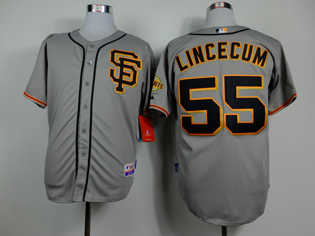 San Francisco Giants #55 Tim Lincecum Gray SF Edition Jerseys,We sell and wholesale San Francisco Giants #55 Tim Lincecum Gray SF Edition Jerseys on line form chian!