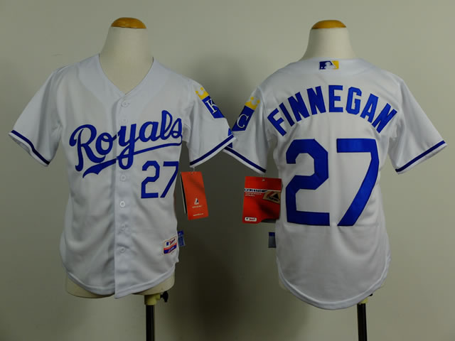 Youth Kansas City Royals #27 Finnegan White Jerseys,We sell and wholesale Youth Kansas City Royals #27 Finnegan White Jerseys on line form chian!