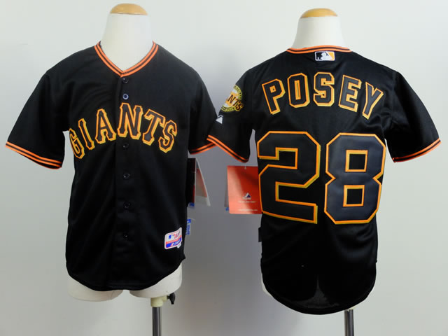 Youth San Francisco Giants #28 Buster Posey Black Jerseys,We sell and wholesale Youth San Francisco Giants #28 Buster Posey Black Jerseys on line form chian!