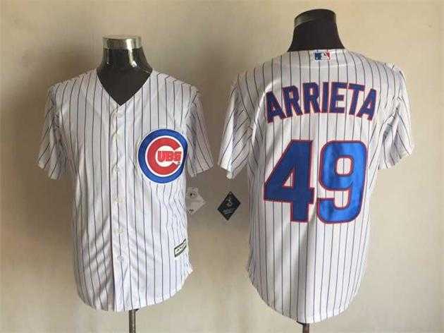 Majestic Chicago Cubs #49 Jake Arrieta White Pinstripe MLB Stitched Jerseys,We sell and wholesale Majestic Chicago Cubs #49 Jake Arrieta White Pinstripe MLB Stitched Jerseys on line form chian!