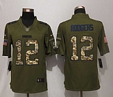 Nike Limited Green Bay Packers #12 Rodgers Salute To Service Green Jerseys,baseball caps,new era cap wholesale,wholesale hats