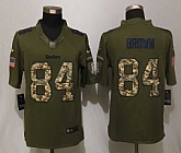 Nike Limited Pittsburgh Steelers #84 Brown Salute To Service Green Jerseys,baseball caps,new era cap wholesale,wholesale hats