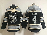 Oakland Raiders #4 Derek Carr Black Stitched Hoodie,baseball caps,new era cap wholesale,wholesale hats