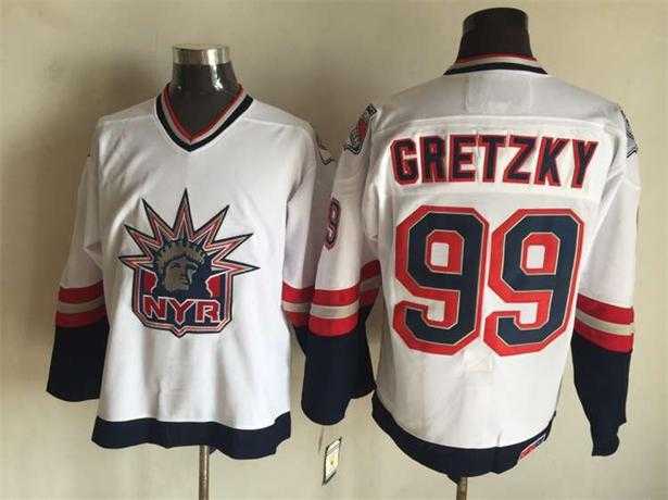 New York Rangers #99 Wayne Gretzky White CCM Throwback Statue of Liberty Jerseys,We sell and wholesale New York Rangers #99 Wayne Gretzky White CCM Throwback Statue of Liberty Jerseys on line form chian!