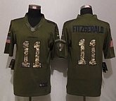 Nike Limited Arizona Cardinals #11 Larry Fitzgerald Green Salute To Service Jerseys,baseball caps,new era cap wholesale,wholesale hats