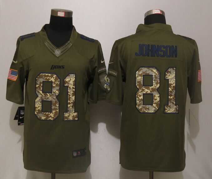 Nike Limited Detroit Lions #81 Johnson Green Salute To Service Jerseys,We sell and wholesale Nike Limited Detroit Lions #81 Johnson Green Salute To Service Jerseys on line form chian!