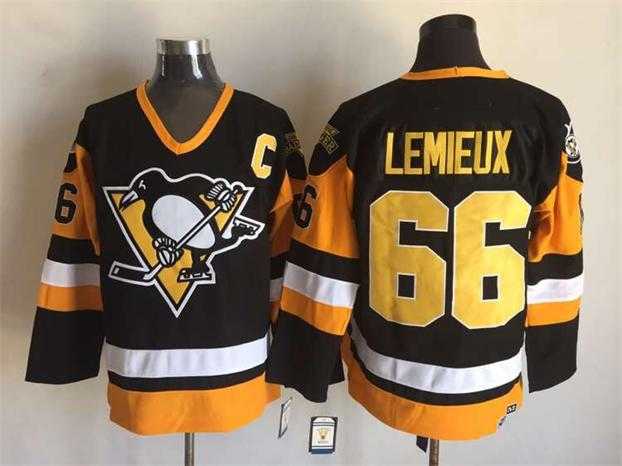 Pittsburgh Penguins #66 Mario Lemieux CCM Throwback Black-Yellow Jerseys,We sell and wholesale Pittsburgh Penguins #66 Mario Lemieux CCM Throwback Black-Yellow Jerseys on line form chian!