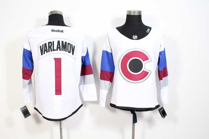 Colorado Avalanche #1 Semyon Varlamov 2015 White Jerseys,We sell and wholesale Colorado Avalanche #1 Semyon Varlamov 2015 White Jerseys on line form chian!