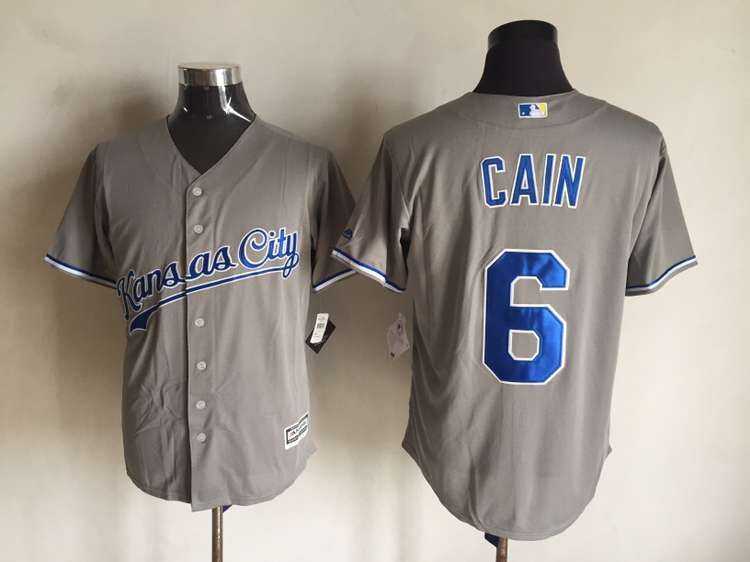 Majestic Kansas City Royals #6 Cain Gray Stitched Jerseys,We sell and wholesale Majestic Kansas City Royals #6 Cain Gray Stitched Jerseys on line form chian!