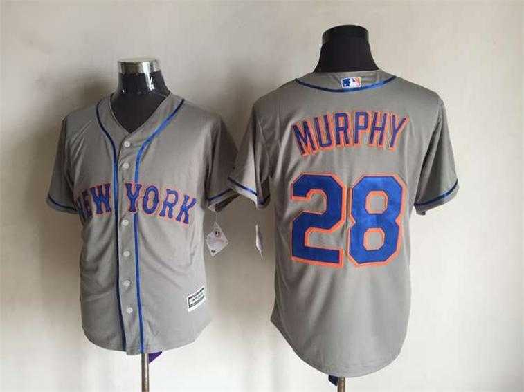 Majestic New York Mets #28 Murphy Gray MLB Stitched Jerseys,We sell and wholesale Majestic New York Mets #28 Murphy Gray MLB Stitched Jerseys on line form chian!