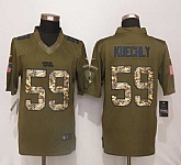 Nike Limited Carolina Panthers #59 Kuechly Green Salute To Service Jerseys