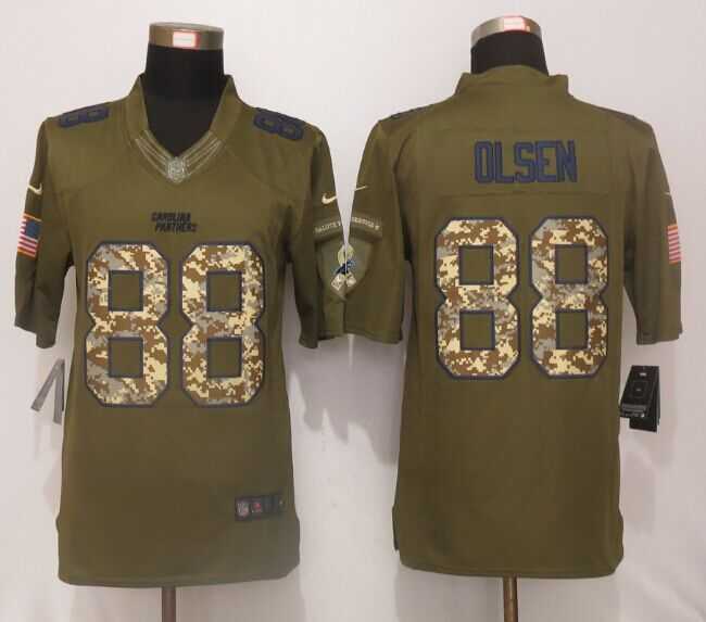 Nike Limited Carolina Panthers #88 Olsen Green Salute To Service Jerseys,We sell and wholesale Nike Limited Carolina Panthers #88 Olsen Green Salute To Service Jerseys on line form chian!