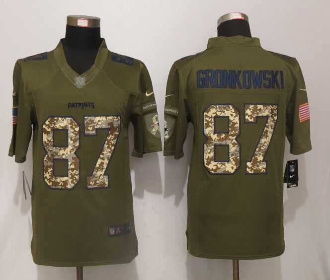 Nike Limited New England Patriots #87 Gronkowski Green Salute To Service Jerseys,We sell and wholesale Nike Limited New England Patriots #87 Gronkowski Green Salute To Service Jerseys on line form chian!