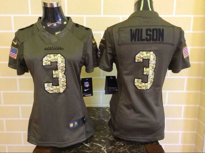 Womens Limited Nike Seattle Seahawks #3 Russell Wilson Salute To Service Green Jerseys,We sell and wholesale Womens Limited Nike Seattle Seahawks #3 Russell Wilson Salute To Service Green Jerseys on line form chian!
